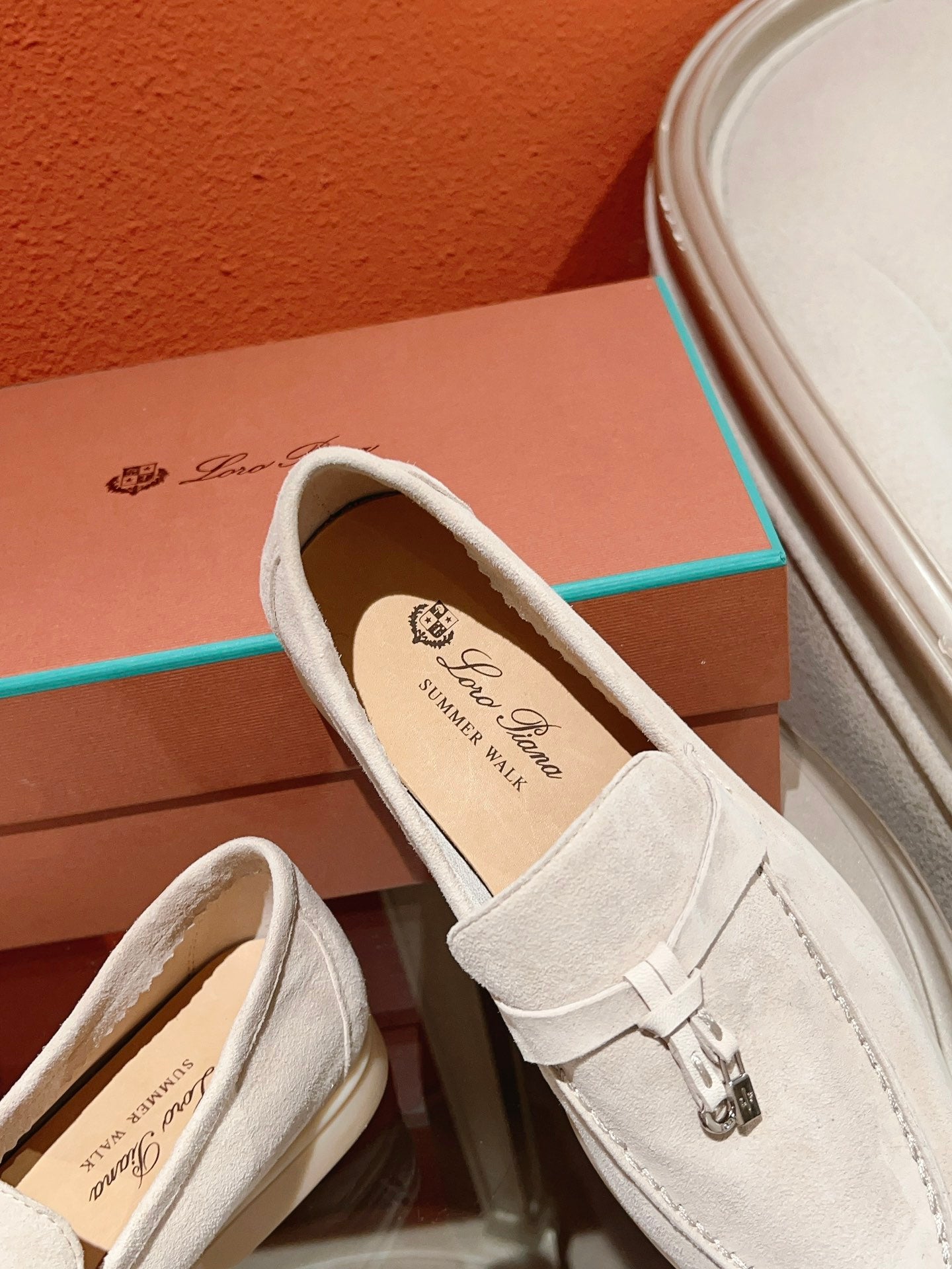 Loro Piana Summer Charms Walk Loafer, Pearl