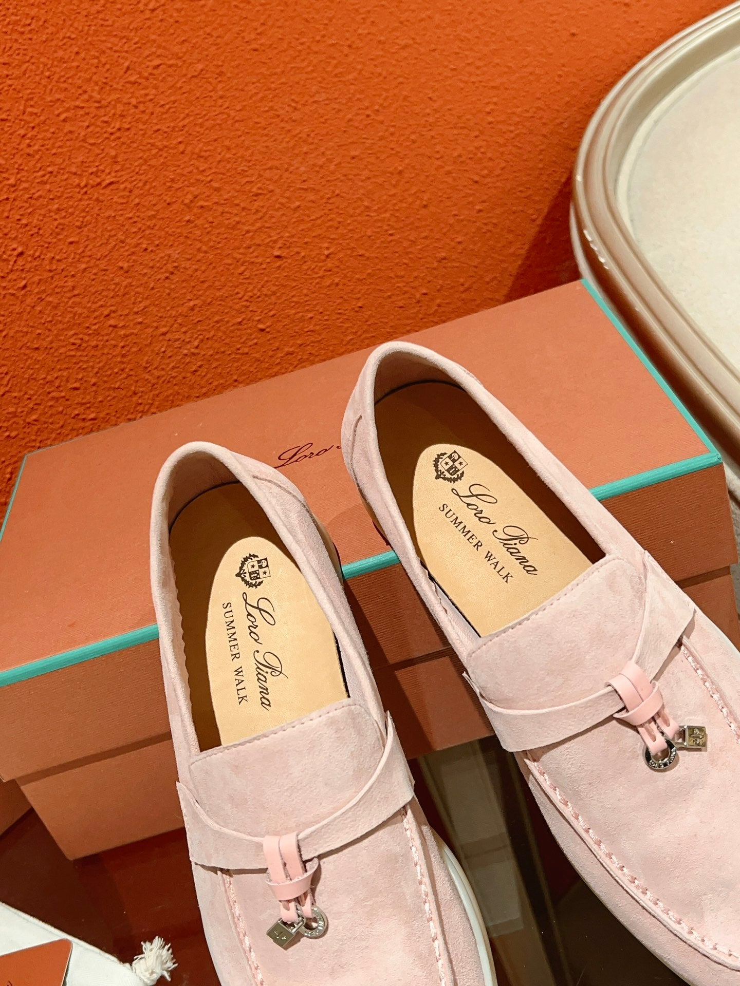 Loro Piana Summer Charms Walk Loafer, Pink