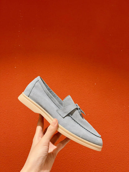 Loro Piana Summer Charms Walk Loafer, Azure Sapphire