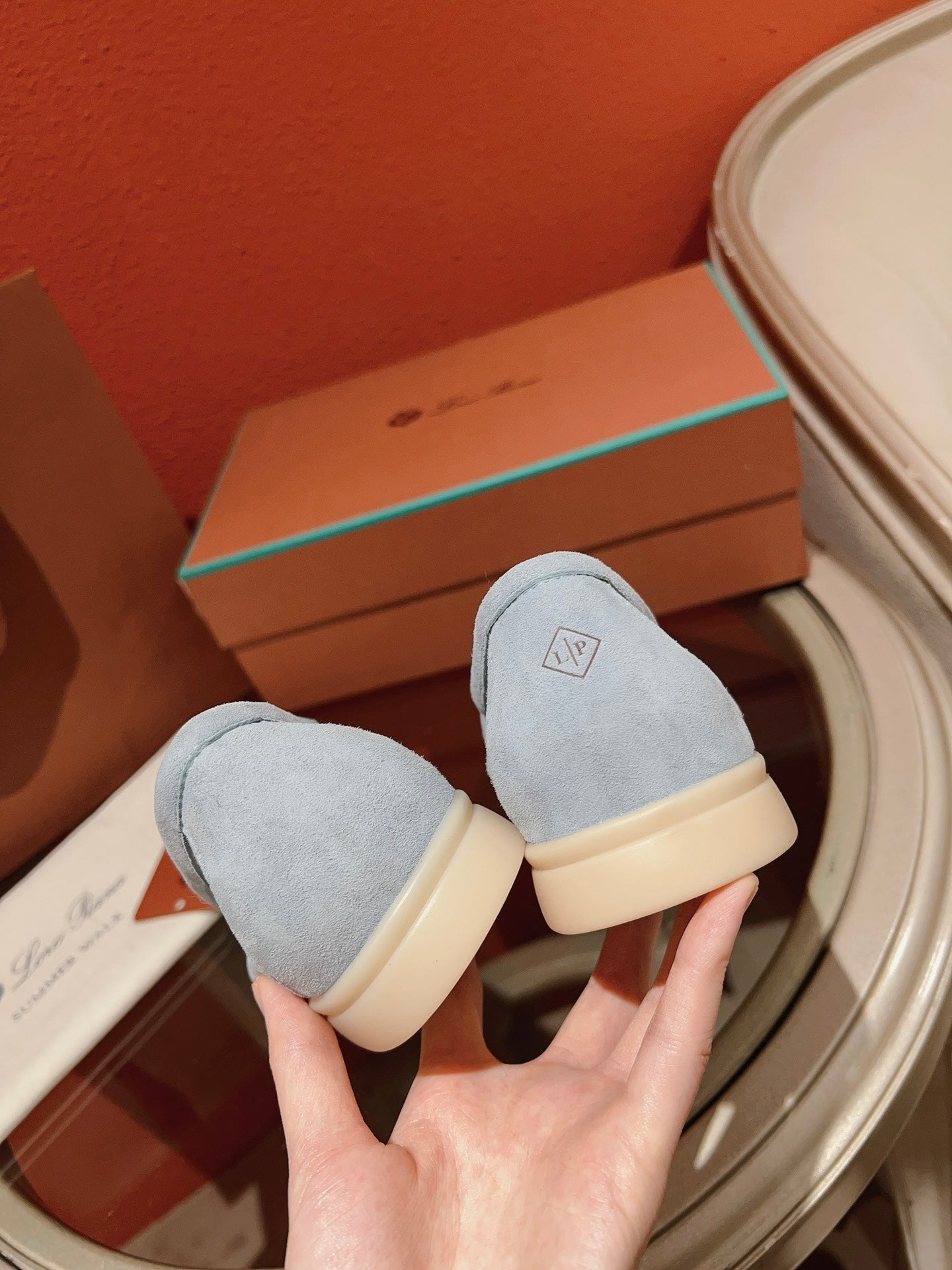 Loro Piana Summer Charms Walk Loafer, Azure Sapphire