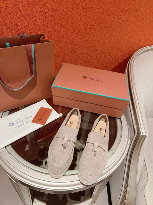 Loro Piana Summer Charms Walk Loafer, Ivory Champagne