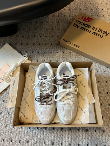 New Balance X Miu Miu 530 SL leather Sneakers, White