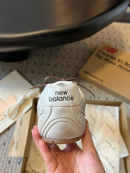 New Balance X Miu Miu 530 SL leather Sneakers, White