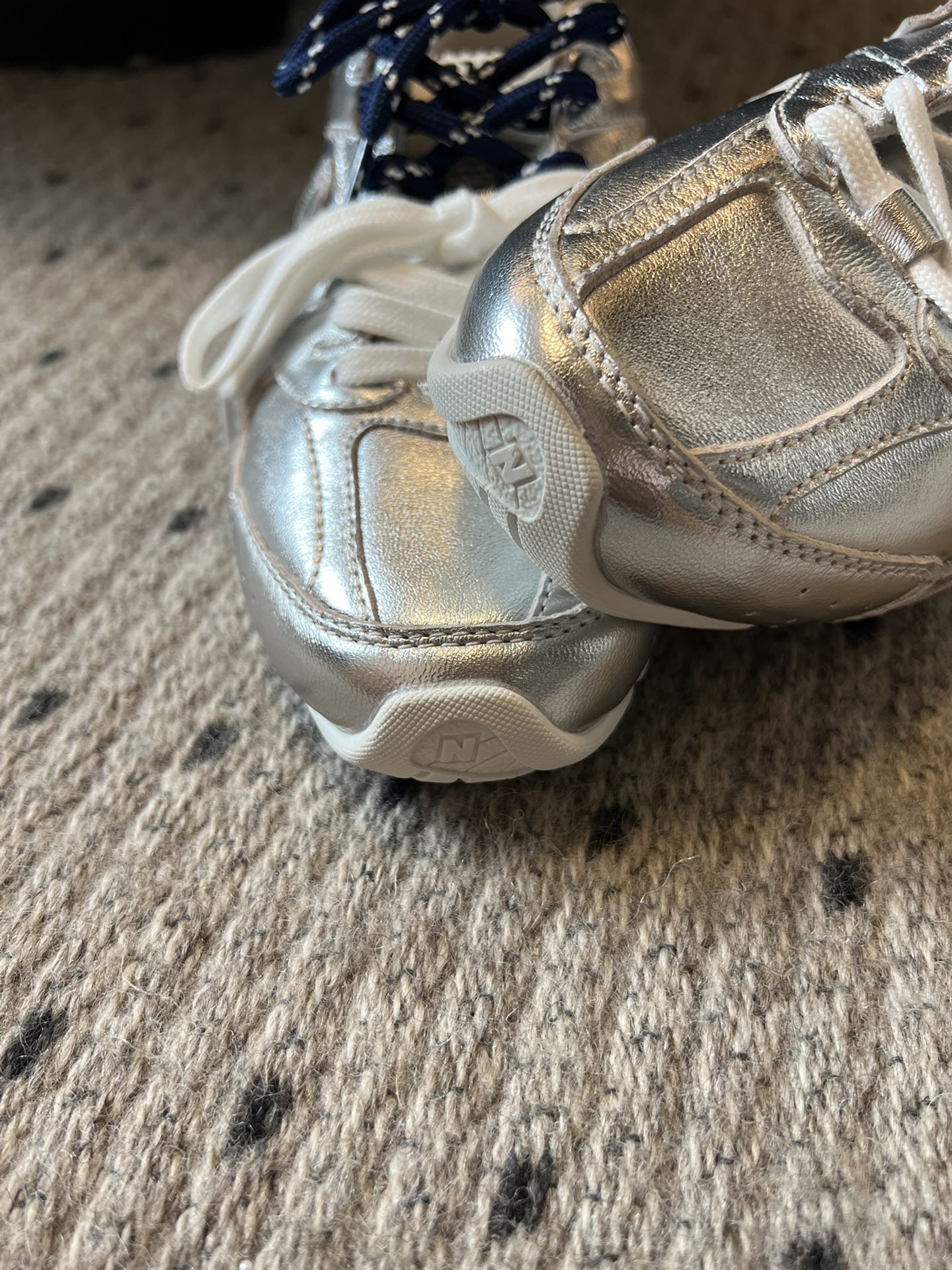 New Balance X Miu Miu 530 SL leather Sneakers, Silver