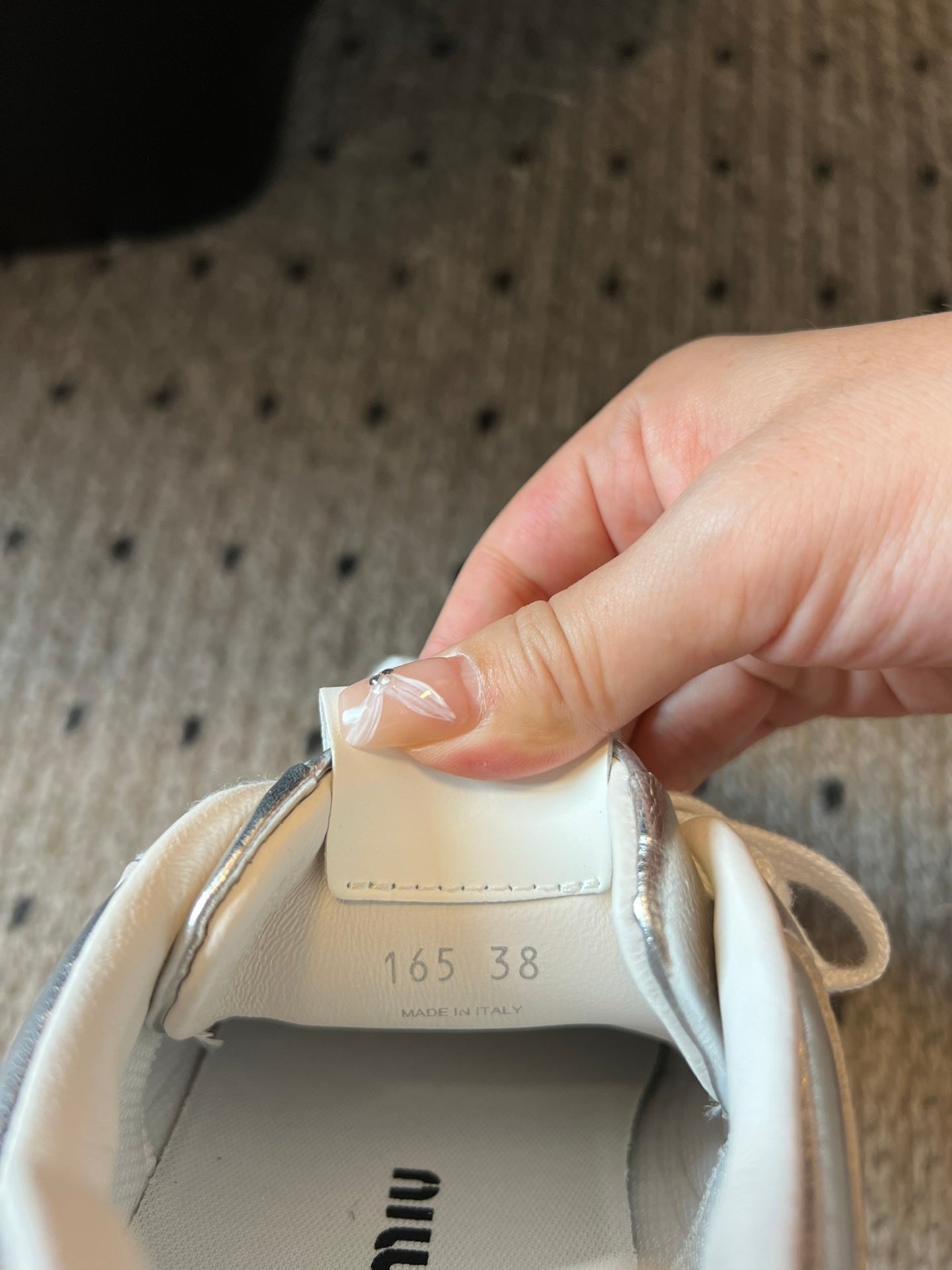 New Balance X Miu Miu 530 SL leather Sneakers, Silver