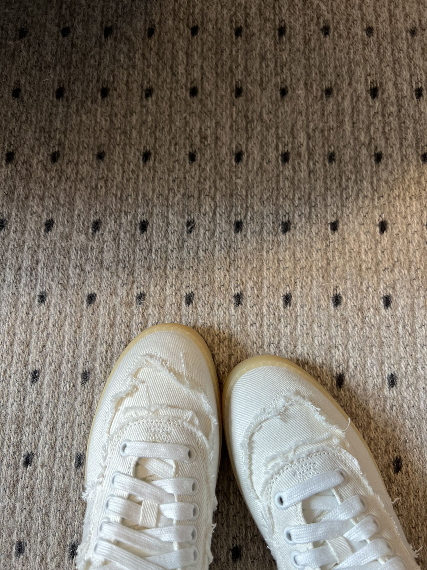 Miu Miu Denim Sneakers, White