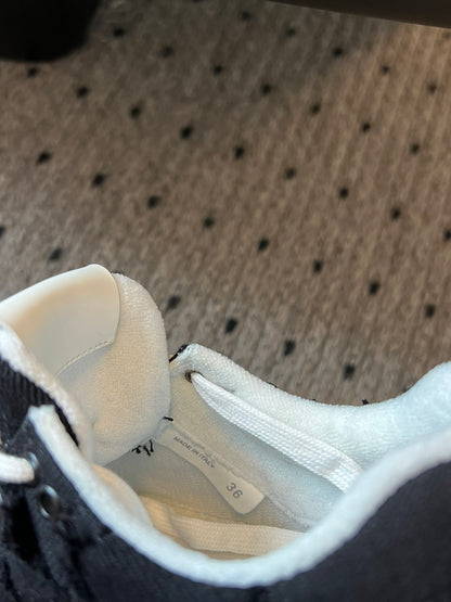 Miu Miu Denim Sneakers, Black