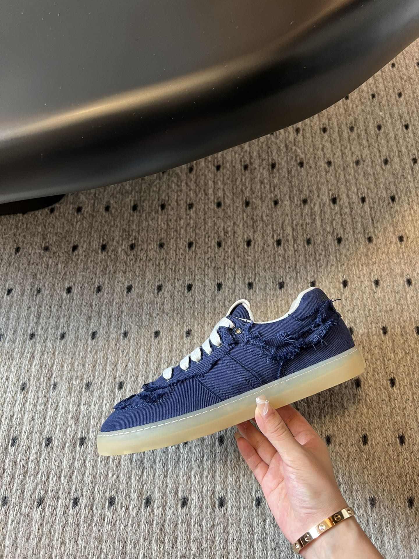 Miu Miu Denim Sneakers, Blue