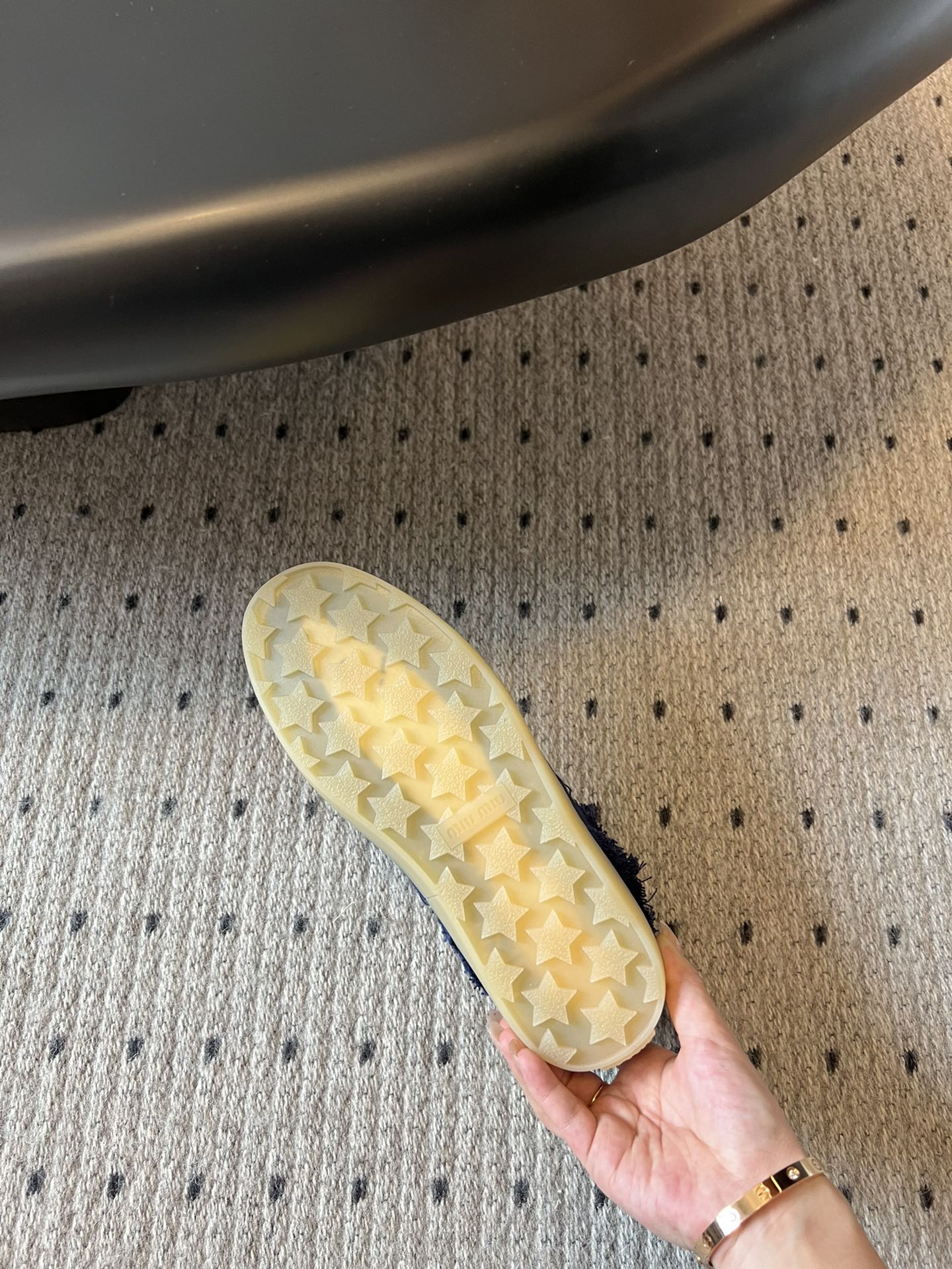 Miu Miu Denim Sneakers, Blue