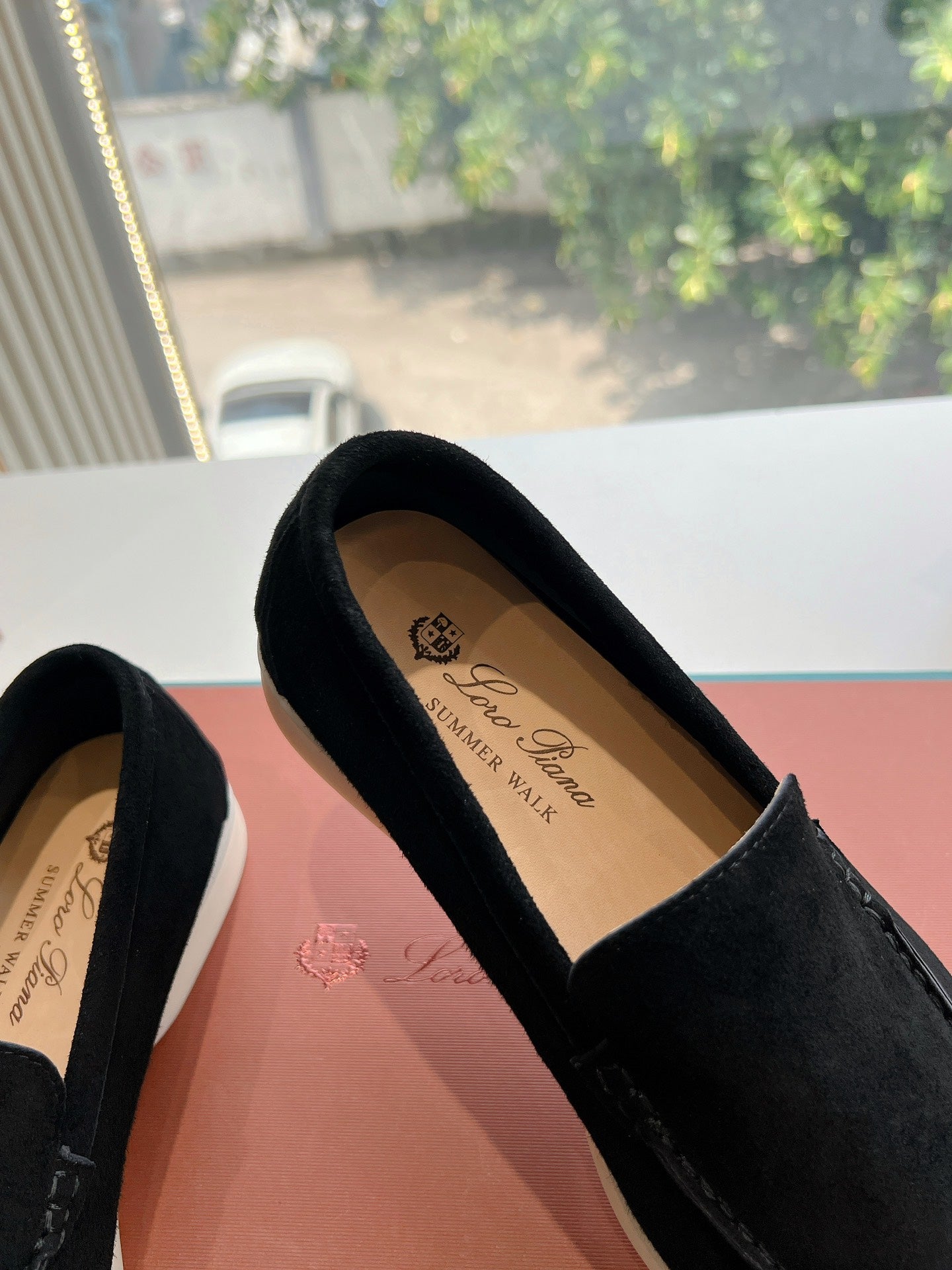 Loro Piana Summer Walk Loafer Suede, Black