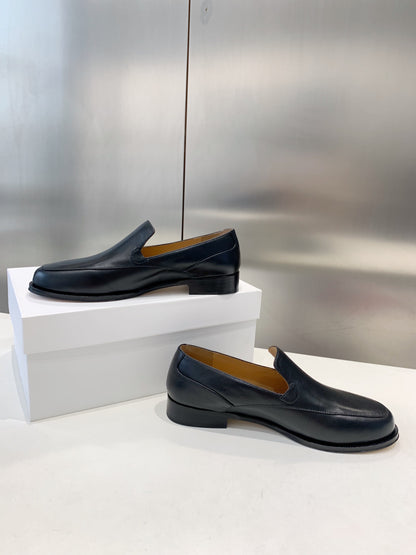 The Row Enzo Loafers, Black