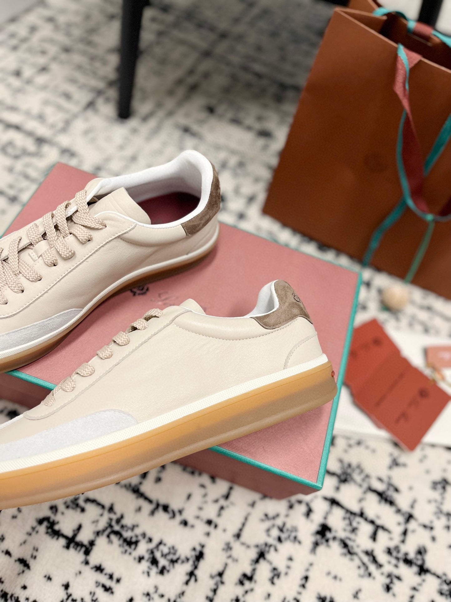 Loro Piana
Tennis Walk trainers, Milk