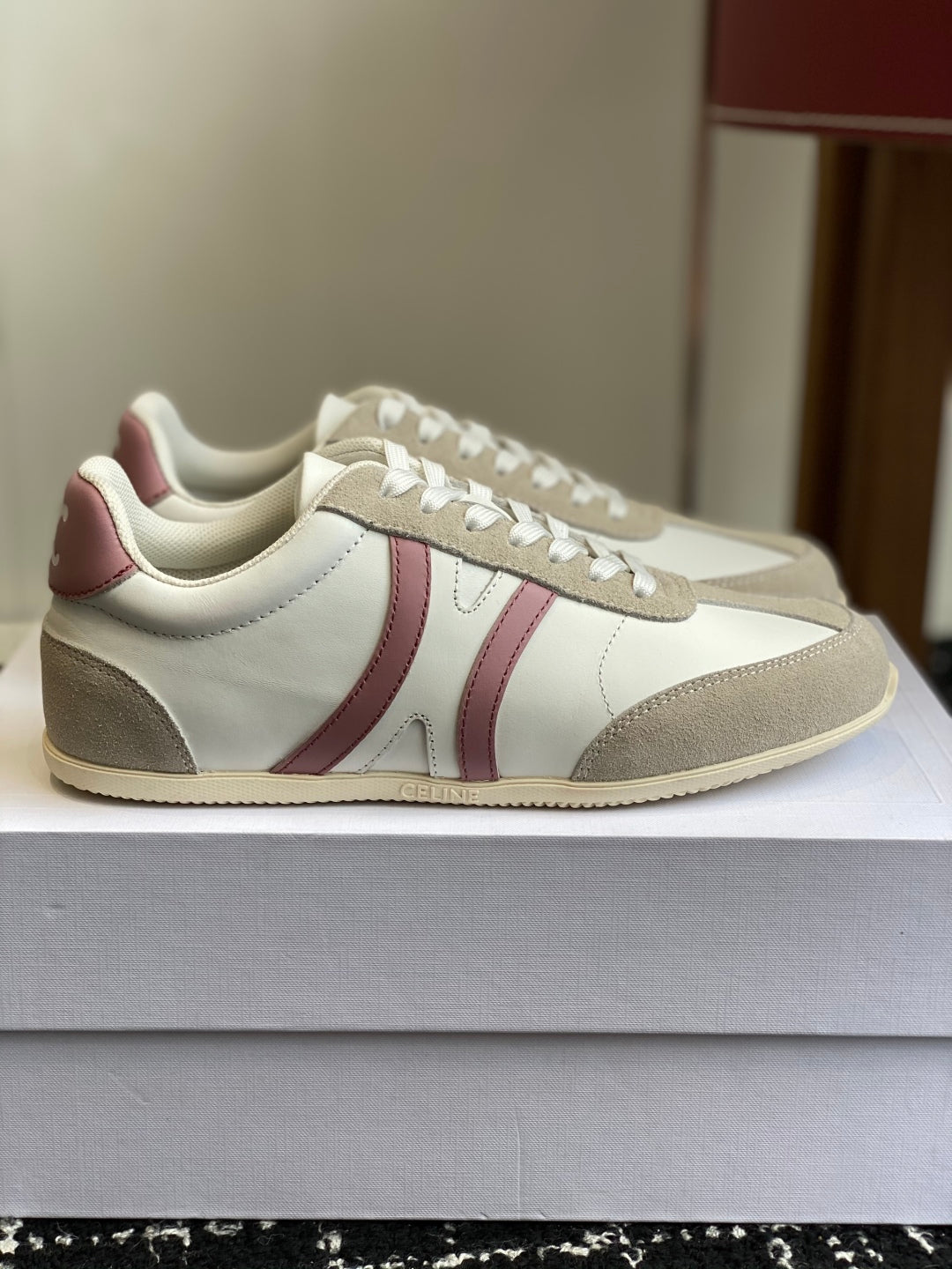 CELINE JOGGER LOW LACE-UP SNEAKER, White