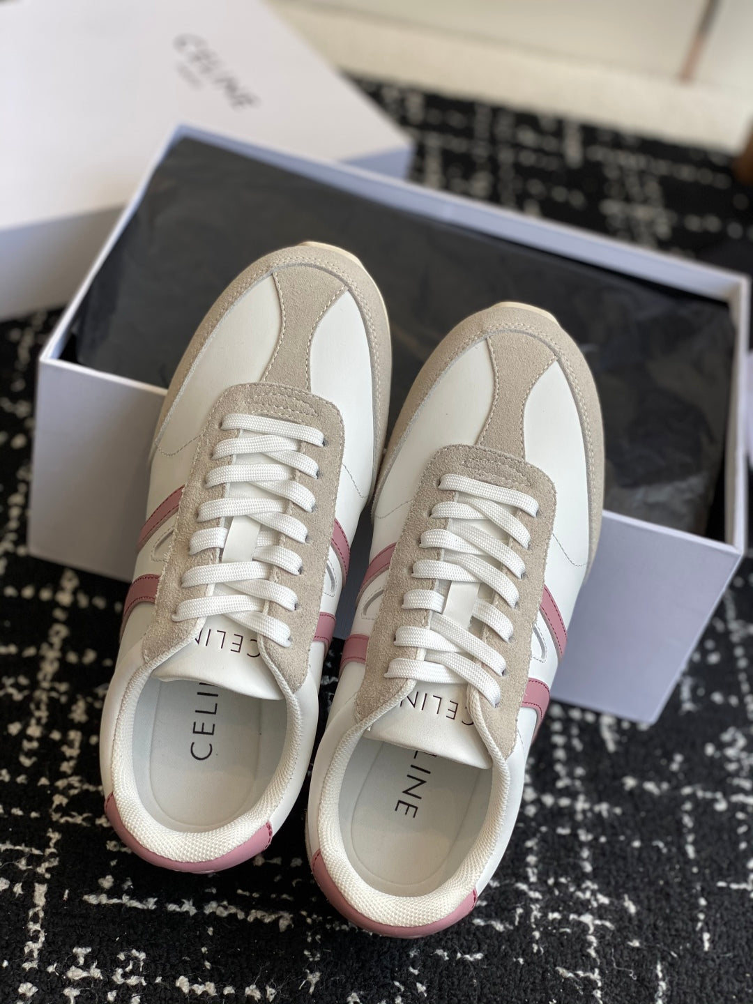 CELINE JOGGER LOW LACE-UP SNEAKER, White