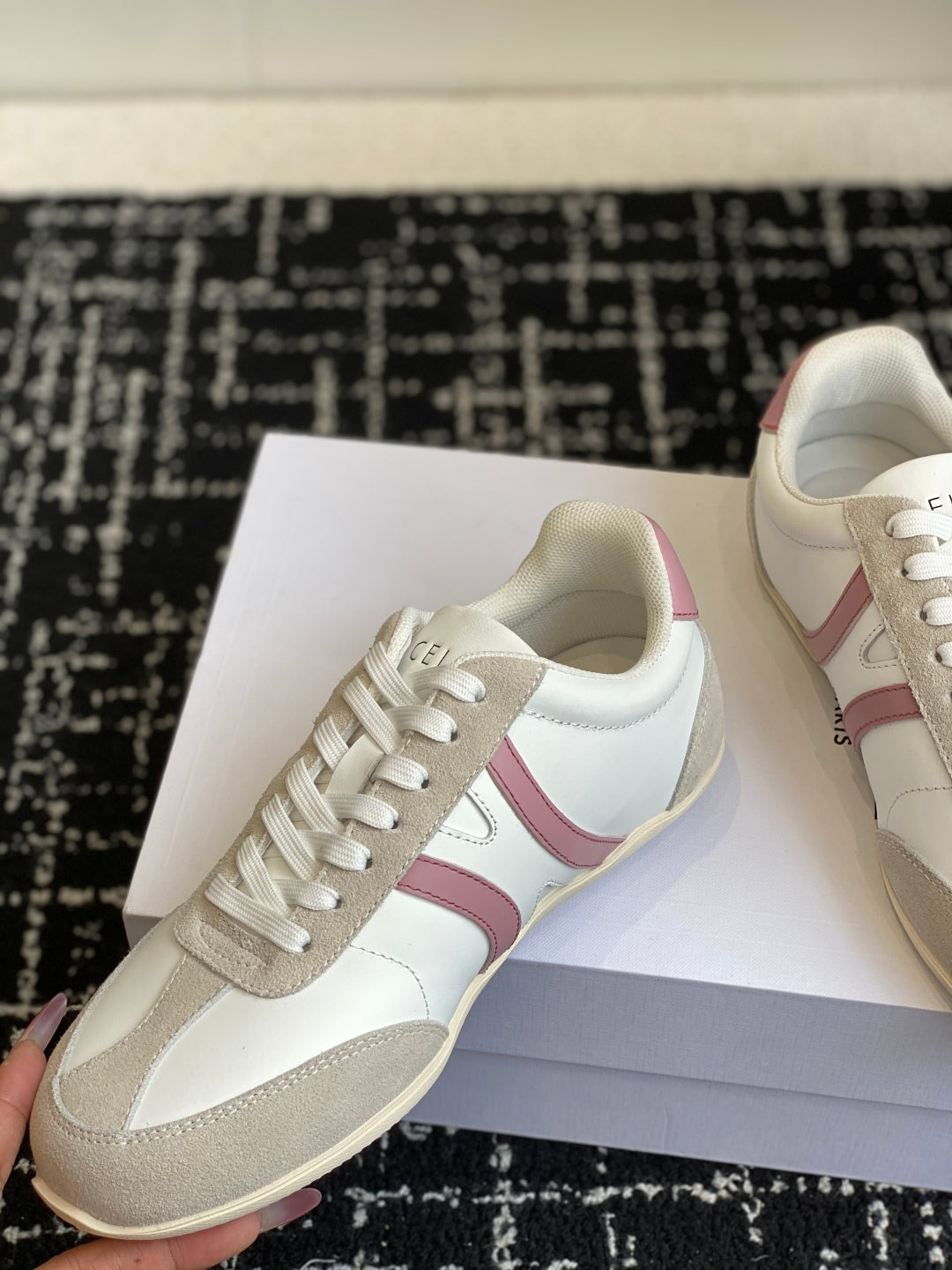 CELINE JOGGER LOW LACE-UP SNEAKER, White