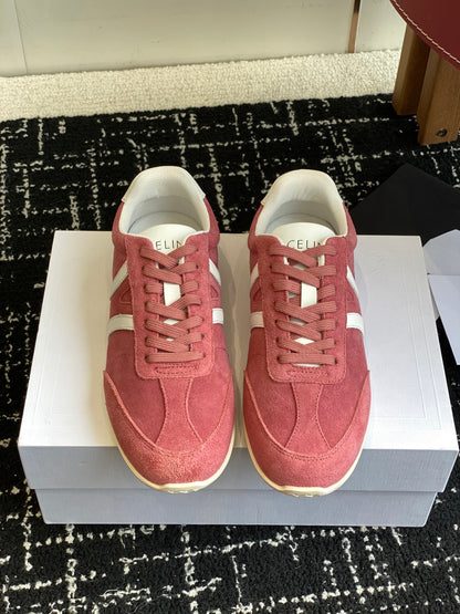 CELINE JOGGER LOW LACE-UP SNEAKER, Pink
