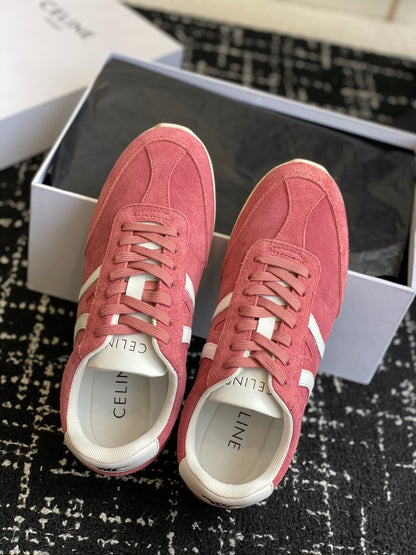 CELINE JOGGER LOW LACE-UP SNEAKER, Pink