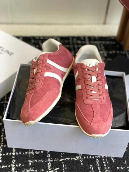 CELINE JOGGER LOW LACE-UP SNEAKER, Pink