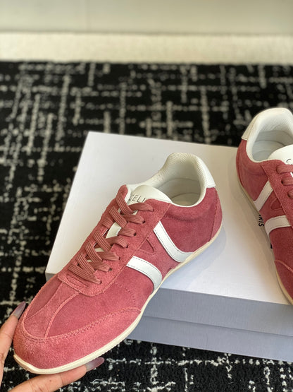 CELINE JOGGER LOW LACE-UP SNEAKER, Pink