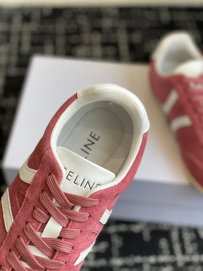 CELINE JOGGER LOW LACE-UP SNEAKER, Pink