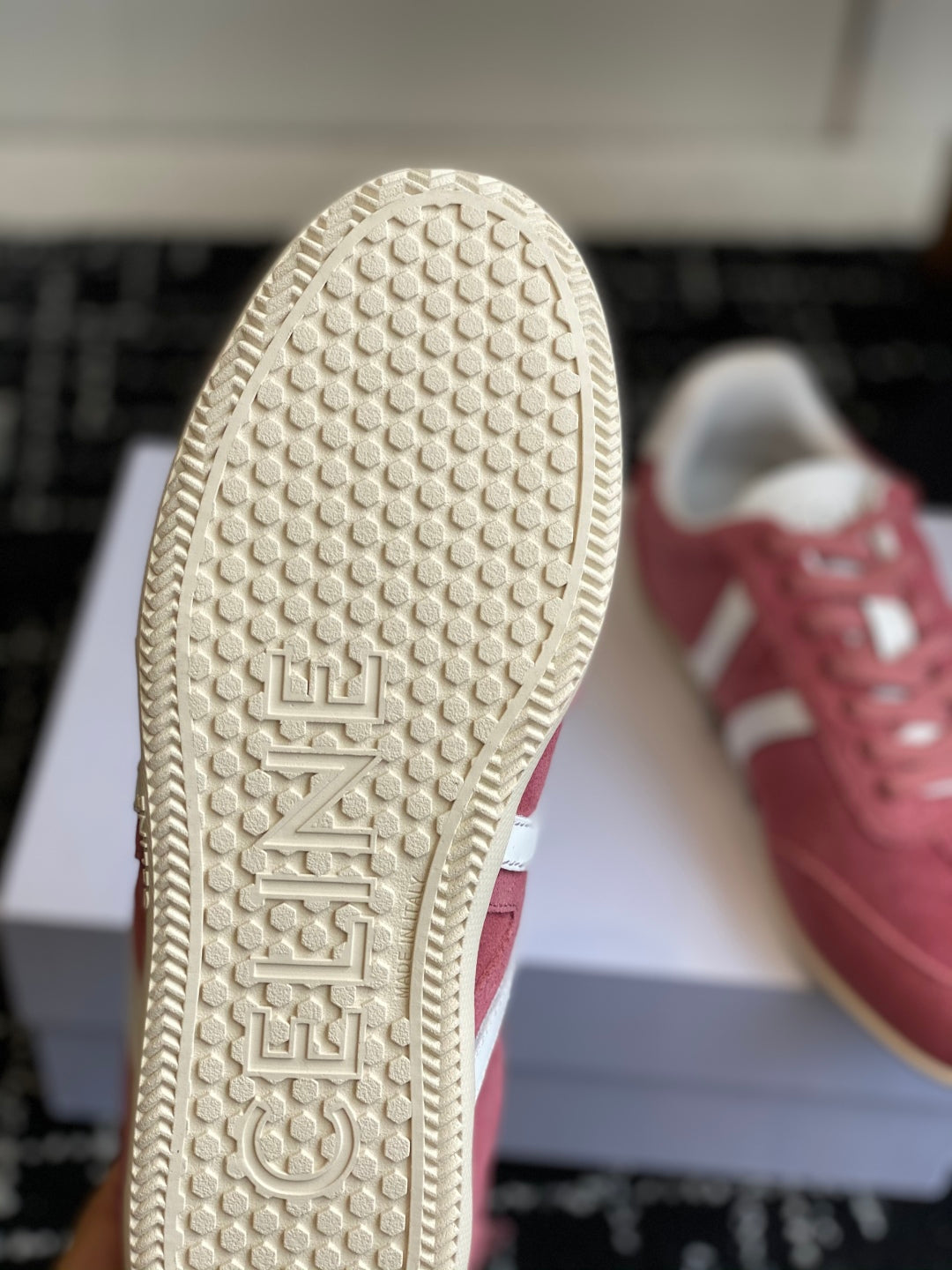 CELINE JOGGER LOW LACE-UP SNEAKER, Pink