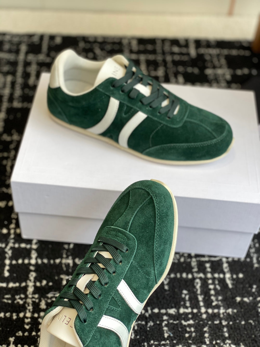CELINE JOGGER LOW LACE-UP SNEAKER, Green