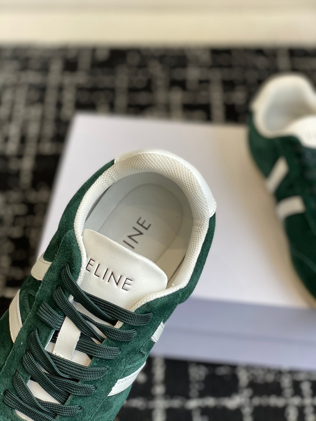 CELINE JOGGER LOW LACE-UP SNEAKER, Green