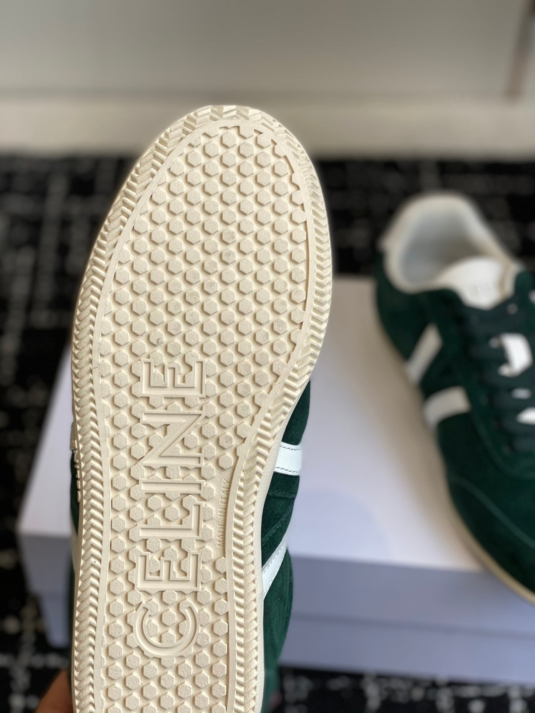 CELINE JOGGER LOW LACE-UP SNEAKER, Green
