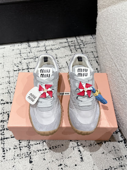 Miu Miu Tyre Trainer, Grey