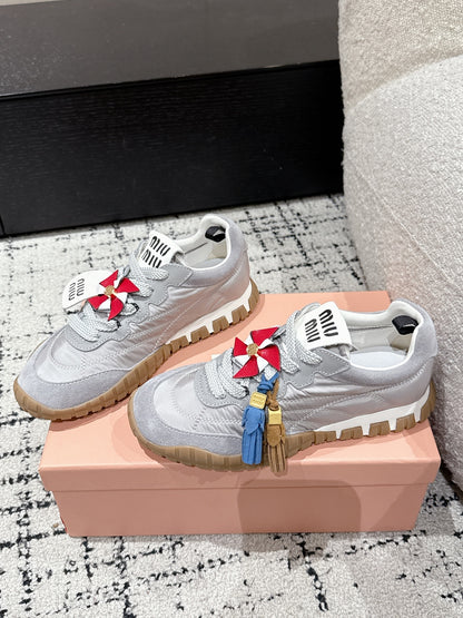 Miu Miu Tyre Trainer, Grey