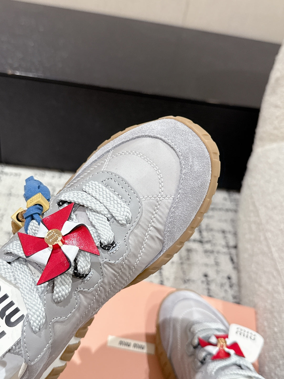 Miu Miu Tyre Trainer, Grey