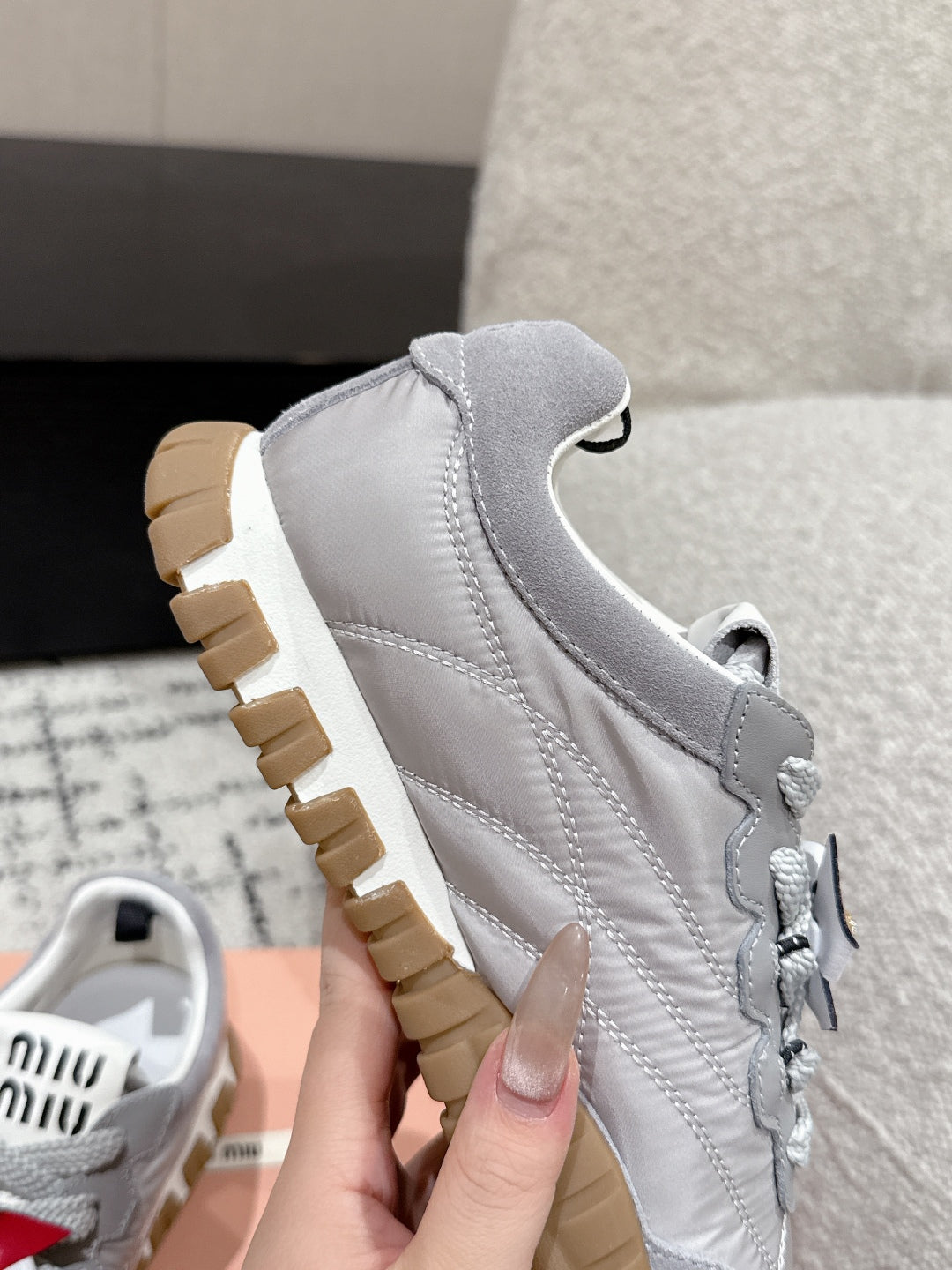 Miu Miu Tyre Trainer, Grey