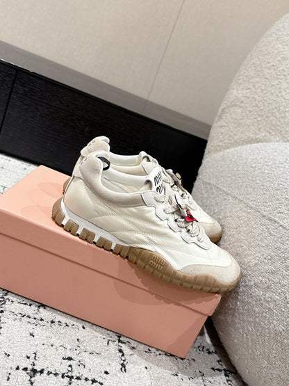 Miu Miu Tyre Trainer, Beige