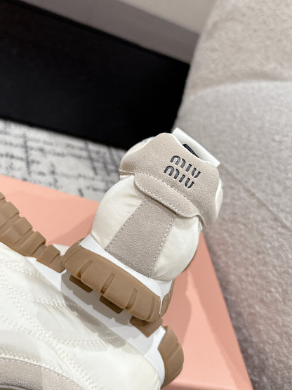 Miu Miu Tyre Trainer, Beige