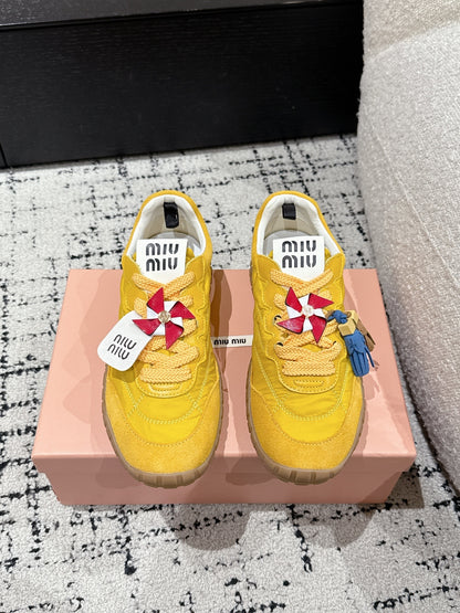 Miu Miu Tyre Trainer, Canary yellow