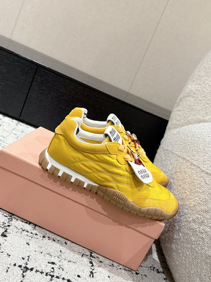 Miu Miu Tyre Trainer, Canary yellow