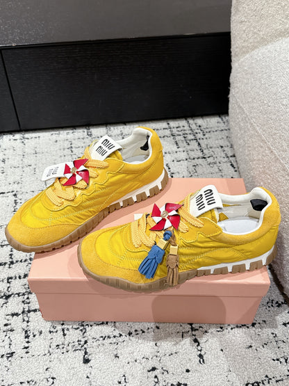 Miu Miu Tyre Trainer, Canary yellow