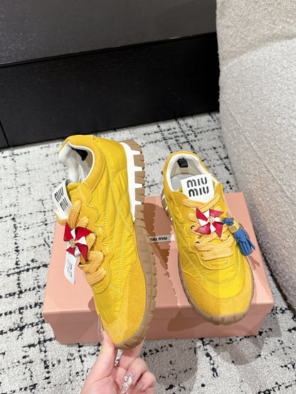 Miu Miu Tyre Trainer, Canary yellow