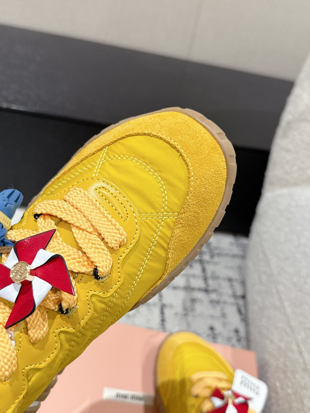 Miu Miu Tyre Trainer, Canary yellow