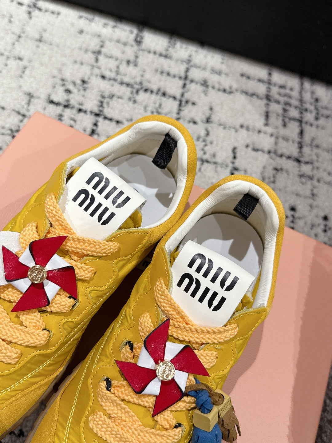 Miu Miu Tyre Trainer, Canary yellow