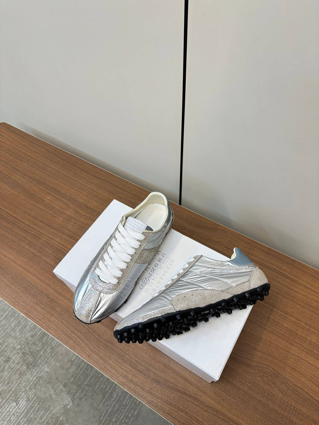 Maison Margiela Sprinters Sneakers, Silver