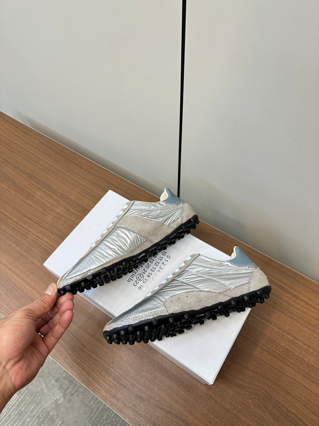 Maison Margiela Sprinters Sneakers, Silver