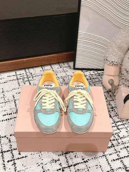 Miu Miu Gymnasium Sneakers, Mint