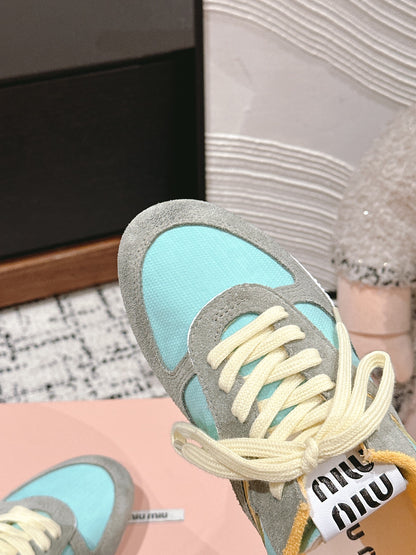 Miu Miu Gymnasium Sneakers, Mint