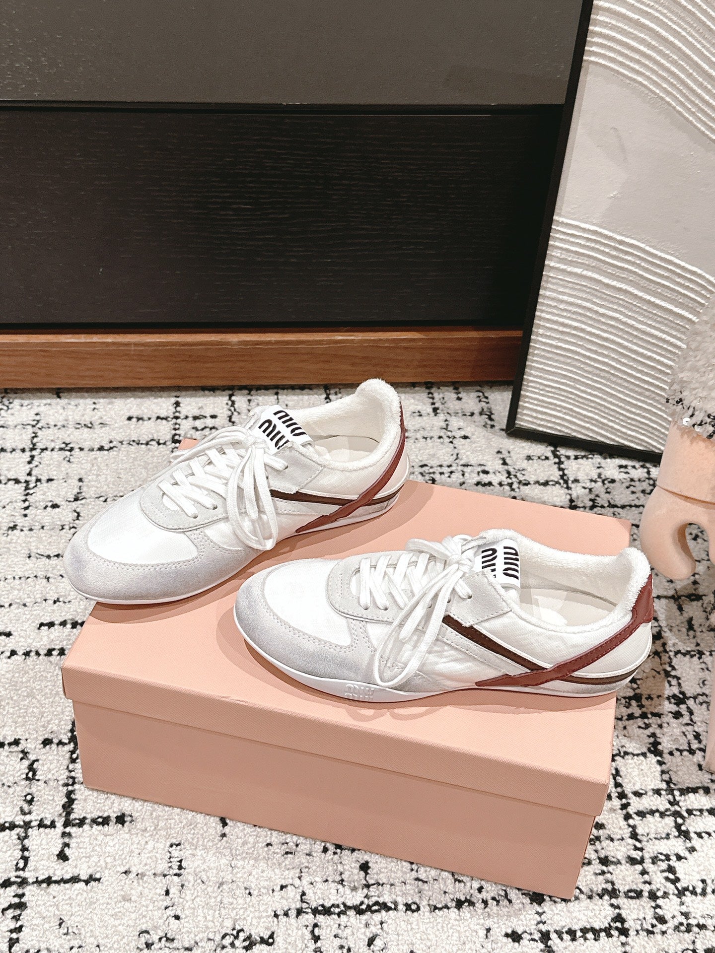 Miu Miu Gymnasium Sneakers, White