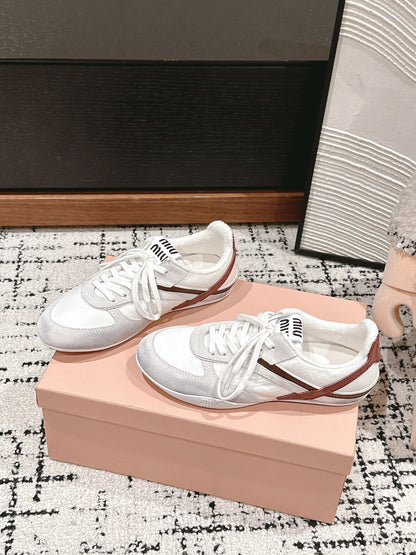 Miu Miu Gymnasium Sneakers, White