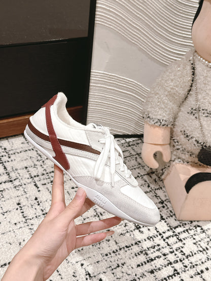 Miu Miu Gymnasium Sneakers, White