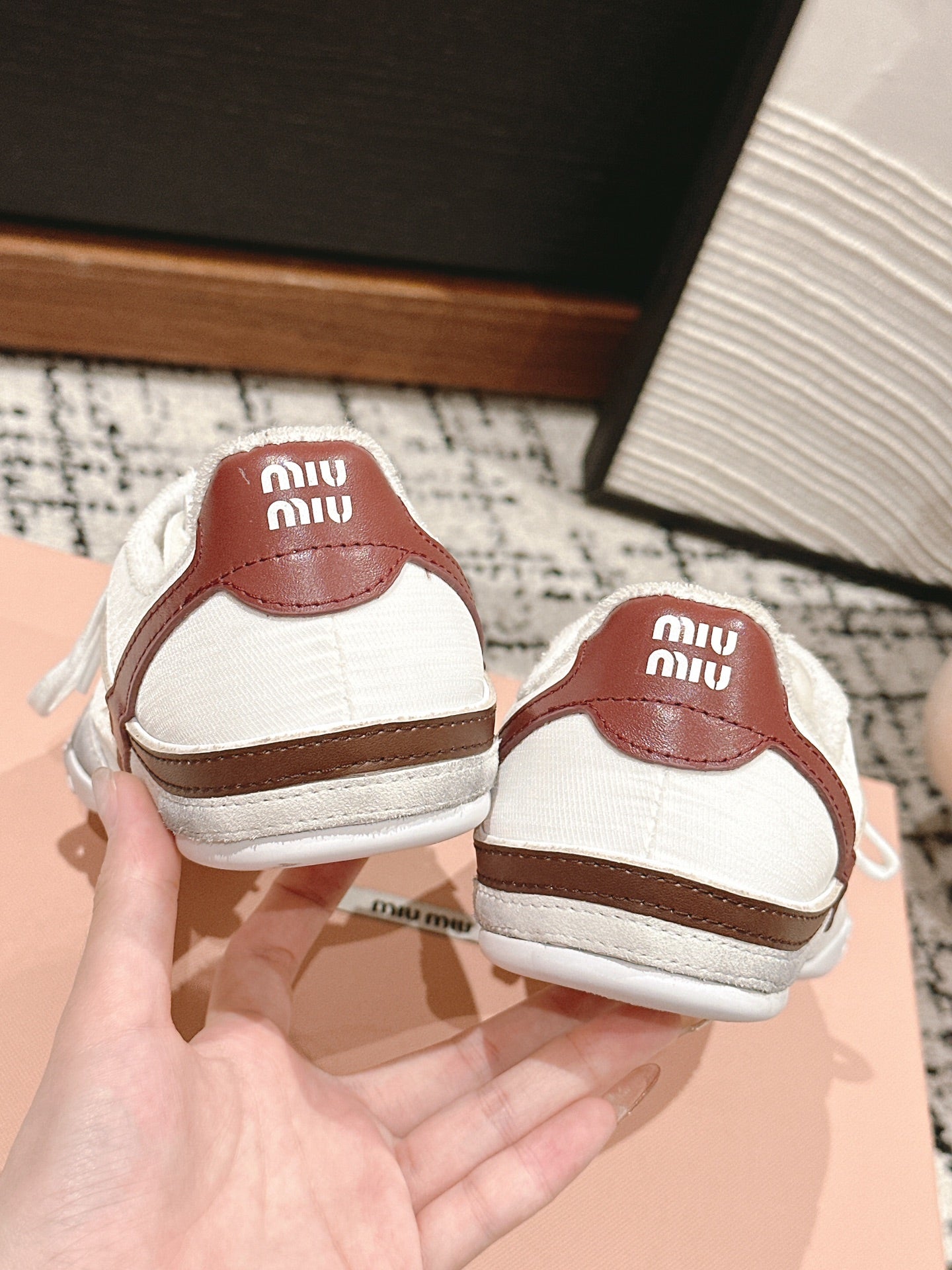 Miu Miu Gymnasium Sneakers, White